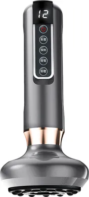 Produktbild von Elektrisches Kratzinstrument, Schröpfgerät, 12 Stufen beheizter Unterdruck, Gesundheitsmassage und Ausbaggern von Meridianen, Grau