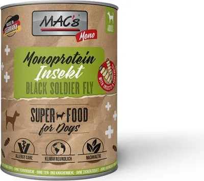 Produktbild von MAC's DOG - Monoprotein Insekten | 6x750g