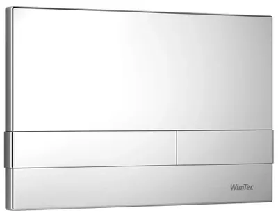 Produktbild von WimTec WC-Betätigungsplatte, CANTO, 2-Mengen, WimTec SLK, 255x168mm, weiß, 1 Stk.
