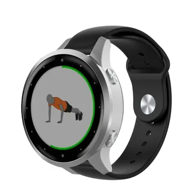 Produktbild von Strap-it Garmin Vivoactive 4s 40mm Sportarmband (Schwarz)