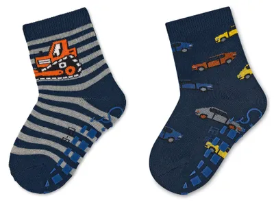 Produktbild von Sterntaler ABS Socken 2er-Pack Bagger + Autos