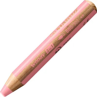 Immagine prodotto di Matita colorata, acquerello e pastello a cera - STABILO woody 3 in 1 - matita singola - rosa pastello