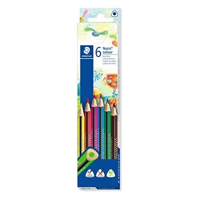 Zdjęcie produktu dla Trójkątne kredki STAEDTLER Noris, pudełko 6 sztuk (5655473)