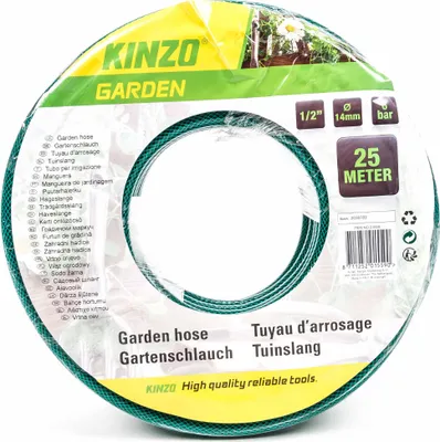 Produktbild von Gartenschlauch von Kinzo Garden 3-lagig, Stärke 1/2" (14 mm), max. 6 bar, Länge 25 Meter