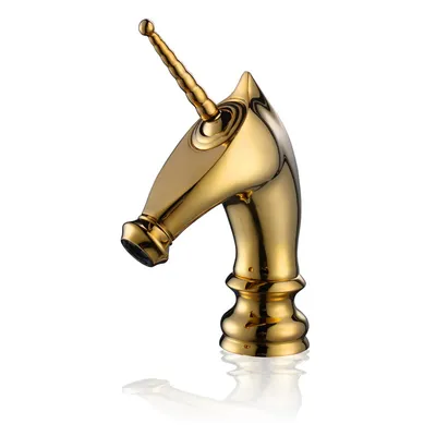 Obrázek produktu pro Umyvadlová baterie UNICORN KRAN retro GOLDEN unicorn LAUFERI