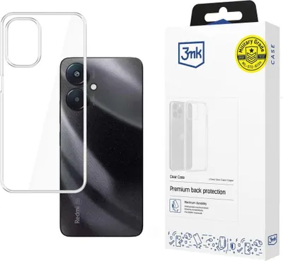 Zdjęcie produktu dla Etui ochronne przezroczyste 3mk Clear Case na Xiaomi Redmi 13C 5G