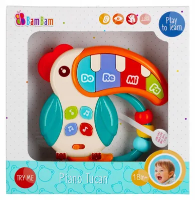 Produktbild von BamBam Tukan Musikalisches Kinderklavier Sensorikspielzeug