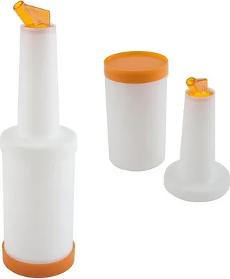 Obrázok produktu pre Dávkovacia/zásobná fľaša APS plastová, obsah 1 liter, oranžová