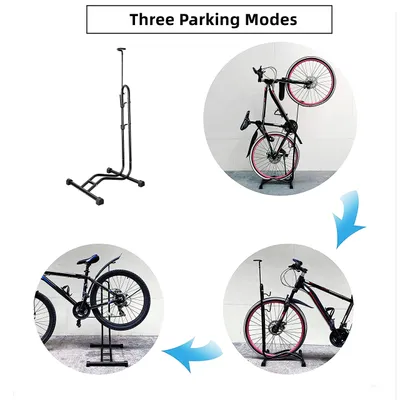 Obrázok produktu pre Držiak na bicykel, nastaviteľný vertikálne a horizontálne, určený pre fatbiky, 1 kus, stojan na bicykel do garáže