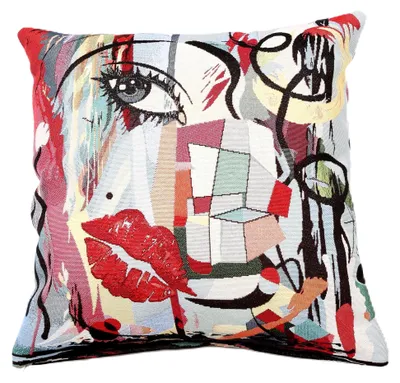 Produktbild von Kissenbezug 45x45 Gobelin, Dekokissen mit Motiv - Jazzakkorde