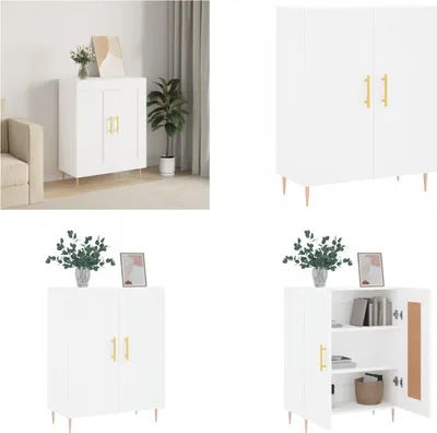 Produktbild von vidaXL Sideboard Weiß 69,5x34x90 cm Holzwerkstoff - Sideboard - Sideboards - Schrank - Aufbewahrungsschrank