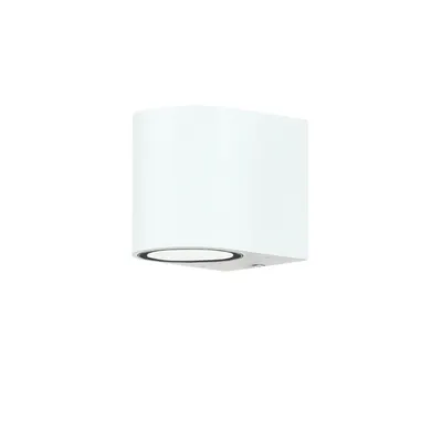 Immagine prodotto di AALBORG faretto da parete compatto da esterno in bianco GU10 downlight illuminazione esterna casa cortile terrazzo