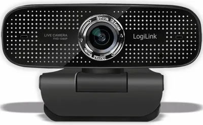Image de Logilink Webcam 1080p FHD Webcam + Dual-Mikro 100° noir