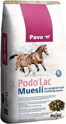 Produktbild von Pavo Podo Lac Müsli für tragende und laktierende Stuten 15 kg
