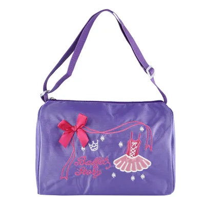 Image de Sac de ballet, fourre-tout de ballet, sac de ballet pour enfants, sac à bandoulière de ballet, fourre-tout brodé de ballet
