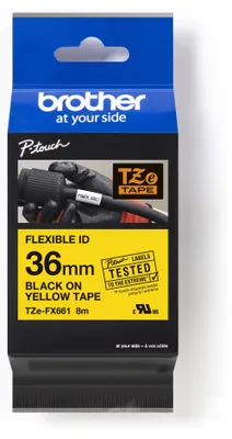 Produktbild von Brother TZE-FX661, TZ, Schwarz, China, 5 Jahr(e), 8 m, 40 mm