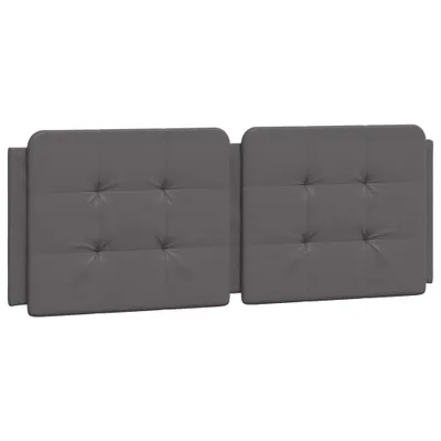 Image de Coussin de tête de lit Zadar gris 120 cm similicuir