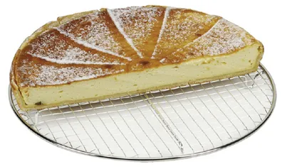 Immagine prodotto di Griglia per torte "Karo" rotonda 36 cm con piedini in acciaio inossidabile, griglia per torte Griglia per torte "Karo" rotonda 36 cm con piedini