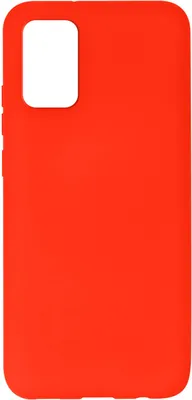 Produktbild von Avizar, Galaxy A02s Soft-Touch Hülle aus rutschfestem Silikon, Rot