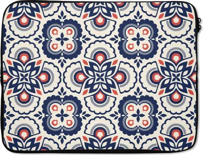 Produktbild von MuchoWow® Laptop Hülle 15 Zoll Blumen - Retro - Design Laptoptasche - Laptoptasche - Sleeve - Rundum-Schutz