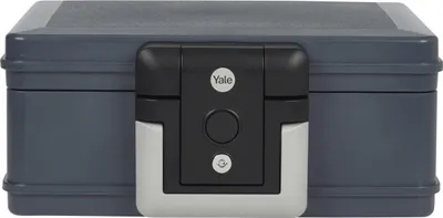 Produktbild von Yale Feuerschutz Kassetten Klein, YFC/154/KB1, 2 Schlüssel, Schwarz