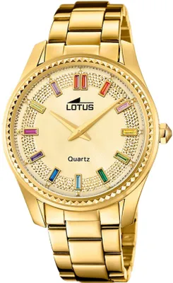 Produktbild von Lotus Damen Uhr Classic Elegant Leder Armbanduhr gold UL18902/2