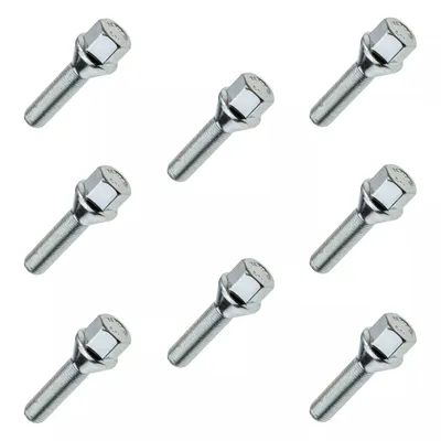 Immagine prodotto di 8x bullone ruota, M12x1,50, lunghezza filettatura: 50 mm, collare conico, SW17