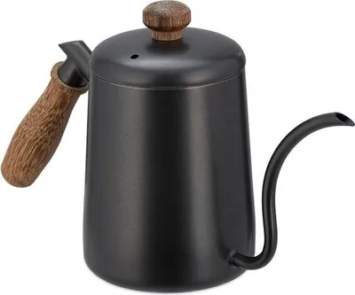 Produktbild von Teekanne aus Edelstahl mit Holzgriff