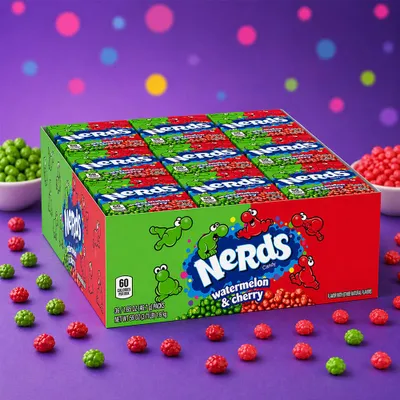 Produktbild von Nerds Cherry & Watermelon 36 x 46,7g Vorratspack