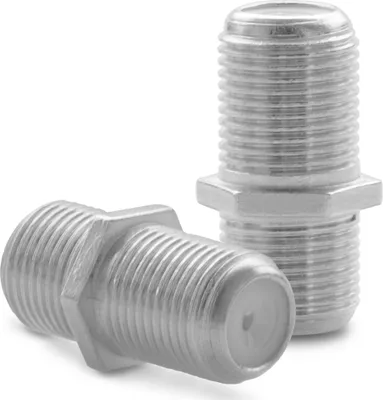 Produktbild von 2x F-Verbinder Antennen Kabel Verlängerung Sat Buchse Adapter Kupplung Koaxial