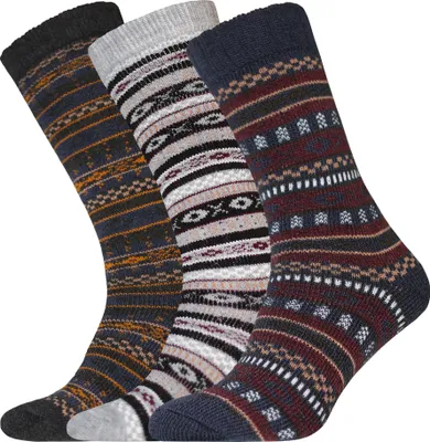 Image de chaussettes "Wellington" pour femmes (pack de 3) 1247 (37 EU - 42 EU) (Bleu marine/Gris)