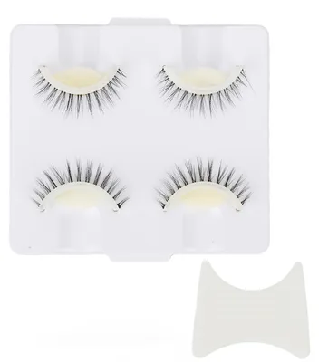 Produktbild von 2 Paar falsche Wimpern, natürlich, dicht, wiederverwendbar, selbstklebend, Faux 3D, für Schönheitssalons zu Hause, LD2204