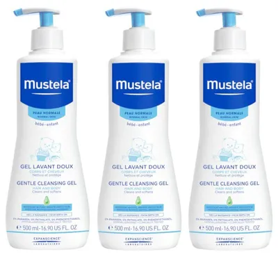Obrázek produktu pro Mustela Jemný čisticí gel 3x500ml