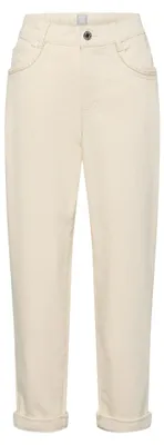 Produktbild von RABE Damen Hose Rikki-Passform, Baumwoll-Stretch, Elastikbund, verkürzt, Beige, Gr. 42