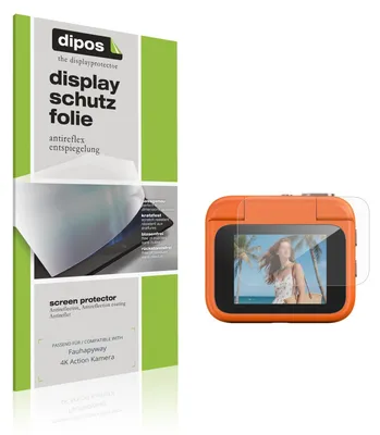 Produktbild von 4x Schutzfolie für Fauhapyway 4K Action Kamera matt Displayschutzfolie Folie Display Schutz dipos