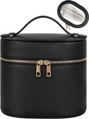 Produktbild von PolkaHome® Kosmetiktaschen, 2 Stück, Toilettentaschen für Damen mit durchsichtlicher Tasche