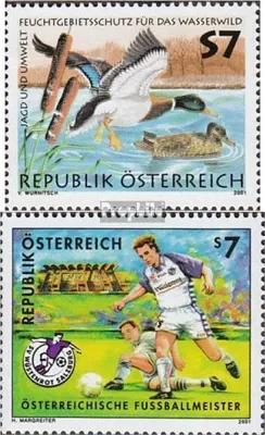 Produktbild von Briefmarken Österreich 2001 Mi 2336,2337 (kompl.Ausg.) gestempelt Wasserwild