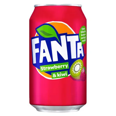 Image de Fanta saveur fraise et kiwi rafraîchissant et pétillant 330ml