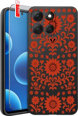 Image de ETUI do Motorola G86 MOTYWY LUDOWE TRADYCJA KULTURA WZORY + SZKŁO 9H