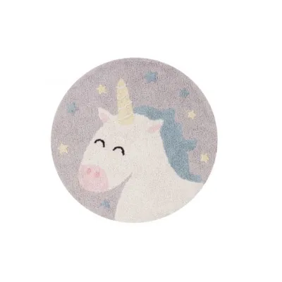 Image de Tapis en coton Licorne Ø 100 cm
