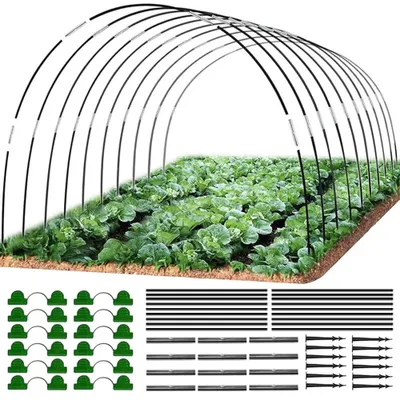 Produktbild von Omgoods – Set mit 18 Folientunnelbögen für Garten-Tunnel