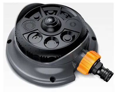 Produktbild von Rasensprenger Flächenregner - Garten Sprinkler 3/4 Zoll - 8 einstellbare Sprühformen - 110 m² Bewässerungsfläche – Viereckregner - Schnellkupplungsadapter