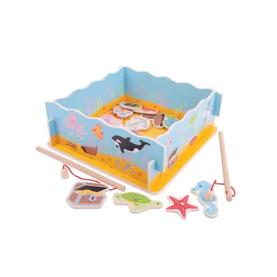 Image de Bigjigs Jeu de poissons magnétiques en bois
