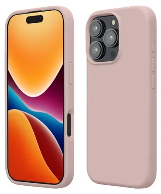 Produktbild von kwmobile Handyhülle für iPhone 16 Pro Max Hülle, für iPhone 16 Pro Max Case - Hülle Silikon - kabelloses Laden - Nude Lilac