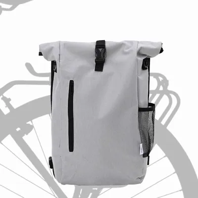 Imagen del producto de Bolsa para bicicleta, gris, 31 x 13 x 58 cm, de poliéster
