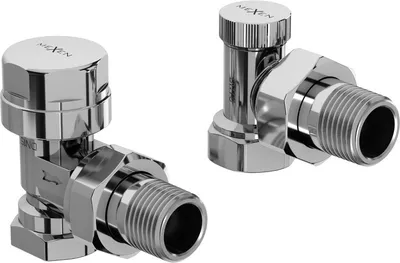 Produktbild von Mexen Heizungsventile Eckform, Chrom - W901-000-01