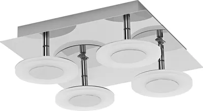 Produktbild von OSRAM SMART+ Matter Orbis Wall Wave LED Wandleuchte 300x300mm Silber, 24W, 1500lm, 3000-6500K TW, IP44 Bad