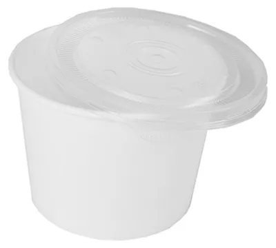 Produktbild von STARPAK Suppenbecher rund "To Go" weiß 500 ml aus Pappe 50 Stück (ohne Deckel)