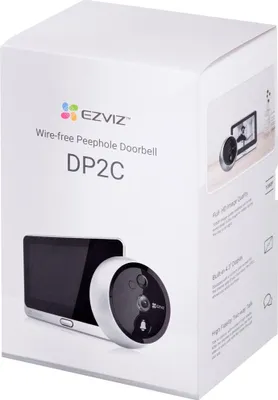 Immagine prodotto di EZVIZ DP2C Videocitofono senza fili Full HD grandangolare 155° con display touch bianco, 1 pezzo.