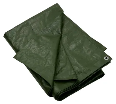 Produktbild von Abdeckplane 180 g/m² 8 x 10 m Grün HDPE, wasserdichte Plane für den Außenbereich